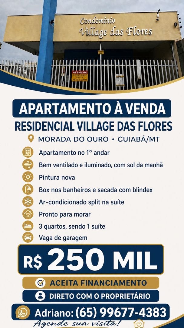 Apartamento Morada do Ouro - Cuiabá/MT — foto 1