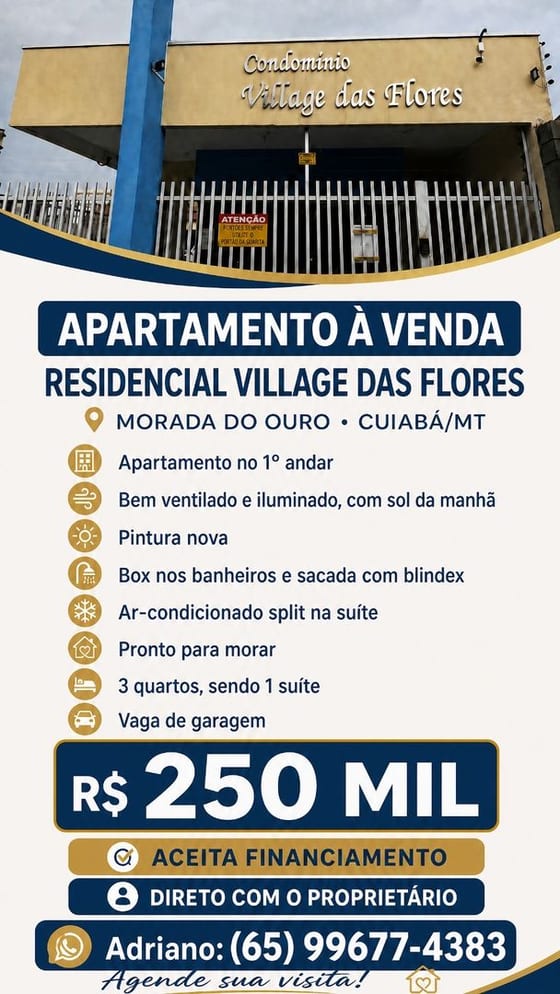 Apartamento Morada do Ouro - Cuiabá/MT — foto 1